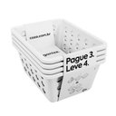 Ver imagem 1 de Kit Cesta Pequena One Coza 4 Und. Branco14,2x18,6x8,6cm
