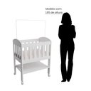 Ver imagem 5 de Mini Berço 100% Mdf Portátil Bebê com Colchão e Rodinha Carolina Baby