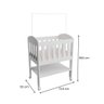 Mini Berço 100% Mdf Portátil Bebê com Colchão e Rodinha Carolina Baby - 2