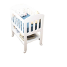 Mini Berço 100% Mdf Portátil Bebê com Colchão e Rodinha Carolina Baby - 3