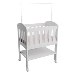Mini Berço 100% Mdf Portátil Bebê com Colchão e Rodinha Carolina Baby - 6