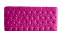 Ver imagem 2 de Kit Estrela Cabeceira de Cama Painel e Calçadeira Baú Botão Cristal Casal 140 Cm Suede Rosa Pink Eli
