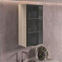 Ver imagem 6 de Armario Aereo 1 Porta Vidro MDF 40x90 cm Kali 119774 Bianco Toq Nicioli