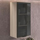 Ver imagem 2 de Armario Aereo 1 Porta Vidro MDF 40x90 cm Kali 119774 Bianco Toq Nicioli