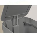 Ver imagem 4 de Lixeira Banheiro Pedal Aro Interno 6L Trium Chumbo ou