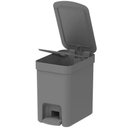 Ver imagem 5 de Lixeira Banheiro Pedal Aro Interno 6L Trium Chumbo ou