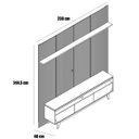 Ver imagem 7 de Painel para Tv 75 Polegadas Composição Bancada Lua Cinamomo/off White
