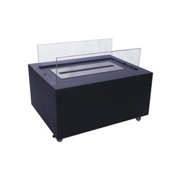 Lareira Mesa de Centro Ecológica a Álcool 92° Preto Classe a - 11