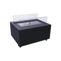 Lareira Mesa de Centro Ecológica a Álcool 92° Preto Classe a - 5