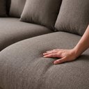 Ver imagem 5 de Sofá Cama Modular Orgânico Retrátil 4 Lugares Base Madeira Maciça 290cm Marrocos