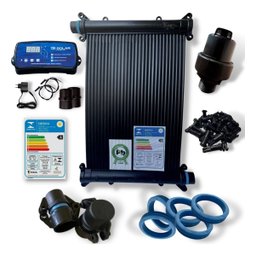 Kit Completo - Aquecedor Solar Piscinas - 45 Placas 3 mt - 40,5m² / 56.500 Litros - 1