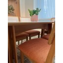 Ver imagem 4 de Conjunto Mesa com 6 Cadeiras de Jantar Encosto Tela 100% Mdf Off White Veronese Dalla Costa