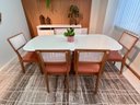 Ver imagem 5 de Conjunto Mesa com 6 Cadeiras de Jantar Encosto Tela 100% Mdf Off White Veronese Dalla Costa