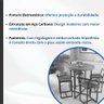 Conjunto Mesa Redonda 4 Cadeiras Pequena Imbuia Industrial Black - 3
