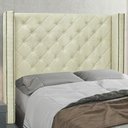Ver imagem 5 de Cabeceira Decorativa King Size 2,19M Loewe Linho Natural - Gran Belo