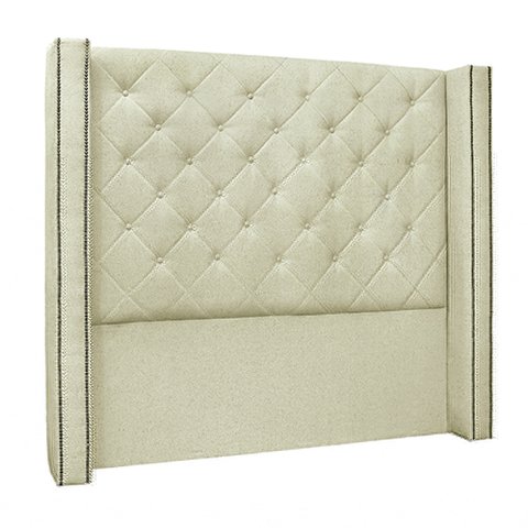 Cabeceira Decorativa King Size 2,19M Loewe Linho Natural - Gran Belo