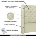 Ver imagem 3 de Cabeceira Decorativa King Size 2,19M Loewe Linho Natural - Gran Belo