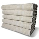 Ver imagem 1 de Kit 5 Toalhas de Banho 430g/m² Grande Grossa 80x150cm Itália Soft Bege