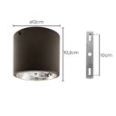 Ver imagem 2 de Plafon de Sobrepor Redondo Marrom Foco Fixo P/ Ar111 Starlumen St2947