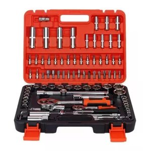 Maleta Catraca Soquetes Chave Reversível 40 Pçs