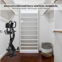 Ver imagem 3 de Bicicleta Ergométrica Vertical Dobrável Flywhell 3,5kg Magnética Portátil Monitor Importway Iwf010