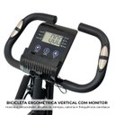Ver imagem 5 de Bicicleta Ergométrica Vertical Dobrável Flywhell 3,5kg Magnética Portátil Monitor Importway Iwf010