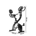 Ver imagem 2 de Bicicleta Ergométrica Vertical Dobrável Flywhell 3,5kg Magnética Portátil Monitor Importway Iwf010