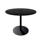 Ver imagem 2 de Mesa de Reunião Redonda 110cm com Plug Tomada F5 Office Cor:preto