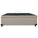 Ver imagem 1 de Cama com Baú Pistão á gás Casal Bege Perfect Suede 138x188x41