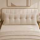 Ver imagem 3 de Almofada Encosto Triangular Cama Leitura Cabeceira Boucle