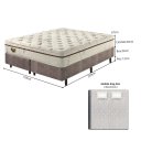 Ver imagem 4 de Cama Box King Size com Molas Ensacadas Suave Fresh193x203x67cm