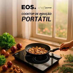 Cooktop de Indução 2 Bocas Portátil Eos Cheff Gourmet Preto 3300w Eci02epp 220v - 7