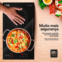 Cooktop de Indução 2 Bocas Portátil Eos Cheff Gourmet Preto 3300w Eci02epp 220v - 8