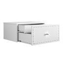 Ver imagem 5 de Kit Quarto Mesa de Cabeceira e Penteadeira Suspensa Strass 50cm - Branco