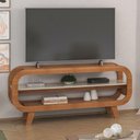 Ver imagem 2 de Rack para TV Mistral até 60 Polegadas MDF MDP Retrô Cinamomo Off White Artely