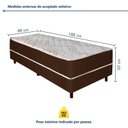 Ver imagem 2 de Cama Box Molas Ensacadas 188x88x48 Vieiro Colchoart Marrom