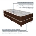 Ver imagem 6 de Cama Box Molas Ensacadas 188x88x48 Vieiro Colchoart Marrom