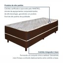 Ver imagem 3 de Cama Box Molas Ensacadas 188x88x48 Vieiro Colchoart Marrom