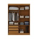 Ver imagem 4 de Guarda-Roupa 4 Portas 3 Gavetas 100% MDF Munique Espresso Móveis