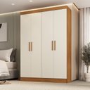 Ver imagem 1 de Guarda-Roupa 4 Portas 3 Gavetas 100% MDF Munique Espresso Móveis