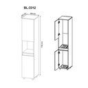 Ver mais imagens de Armário Para Bebedouro 02 Portas Bl3312 Branco Branco