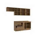 Ver imagem 4 de Armário de Cozinha Completa Garrafeiro 100% Mdf 260cm Nogueira Celeste Kappesberg