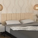 Ver imagem 2 de Kit Quarto Casal 2 Mesas de Cabeceira Arruna Mdf 2 Gavetas e Cabeceira Casal 1,40 Autocolante -