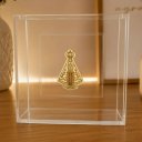 Ver imagem 1 de Quadro Caixa Acrílico Nossa Senhora Aparecida 10x10x3,5cm - Box Luxo Religioso