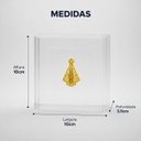 Ver imagem 3 de Quadro Caixa Acrílico Nossa Senhora Aparecida 10x10x3,5cm - Box Luxo Religioso