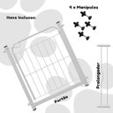 Ver imagem 5 de Portão de Proteção para Portas Corredores Altura 69cm com Prolongador 10cm Pets e Crianças Preto