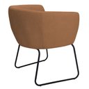Ver imagem 7 de Poltrona Decorativa Isis Base Aço Preto Bouclé Terracota - Nexta Casa