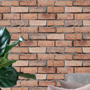 Ver imagem 1 de Papel de Parede Adesivo Efeito 3d Tijolo Tijolinho Marrom Envelhecido Mineiro Quarto Sala 1m X 50cm