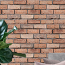 Papel de Parede Adesivo Efeito 3d Tijolo Tijolinho Marrom Envelhecido Mineiro Quarto Sala 1m X 50cm - 1