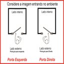 Ver imagem 4 de Porta Pivotante de Alumínio Preto 210 x 100 com Puxador, Friso e Visor Linha 30 - Direita